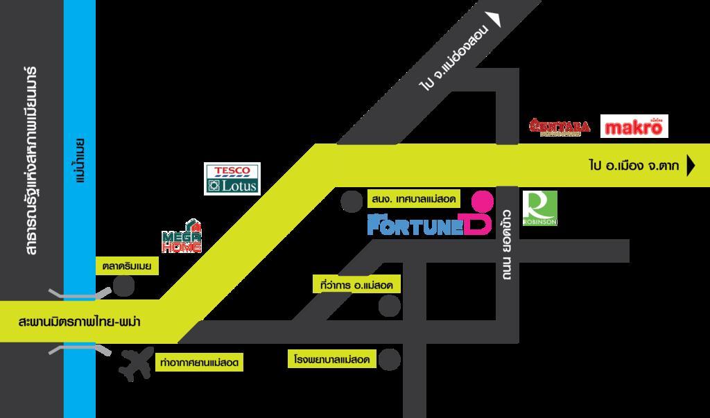 Fortune D Hotel Maesot Mae Sot Exteriör bild